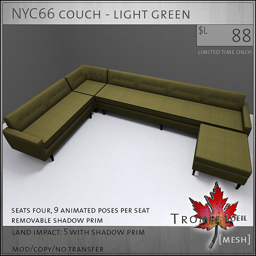 NYC66-couch-light-green-L88