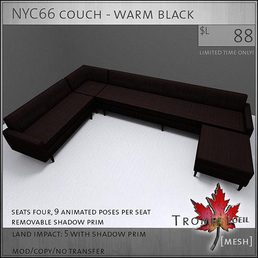 NYC66-couch-warm-black-L88