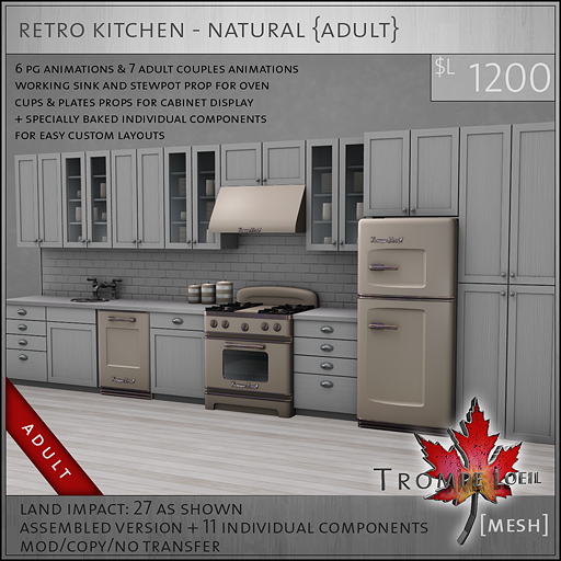 retro kitchen natural A L1200