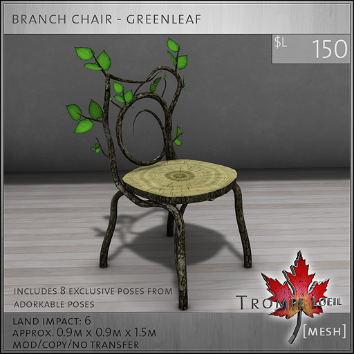 branch chair greenleaf L150
