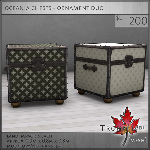 oceania chests ornament L200