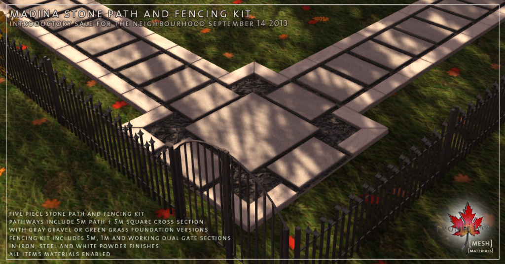 Madina Stone Path and Fencing Kit promo 01