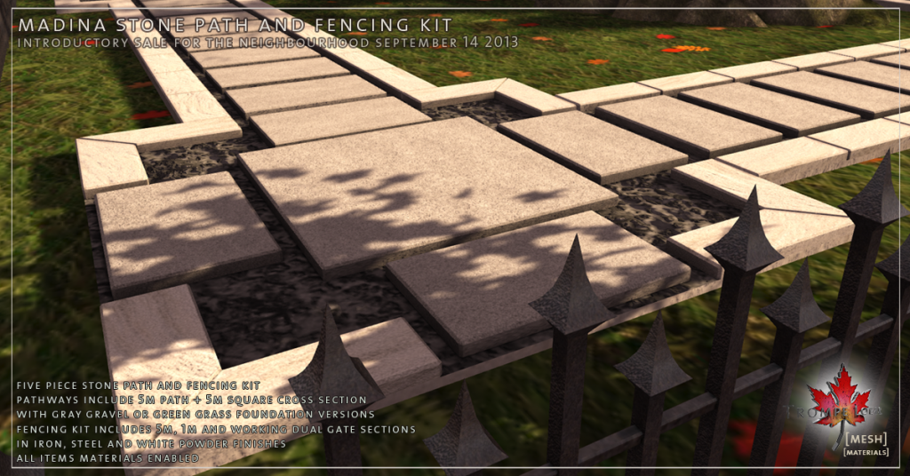 Madina Stone Path and Fencing Kit promo 02