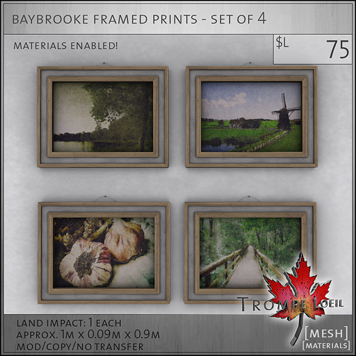 baybrooke framed prints L75