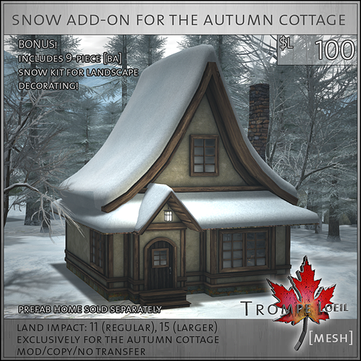 Snow Add-On for The Autumn Cottage L100