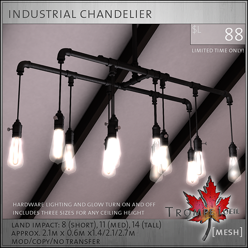 industrial chandelier L88