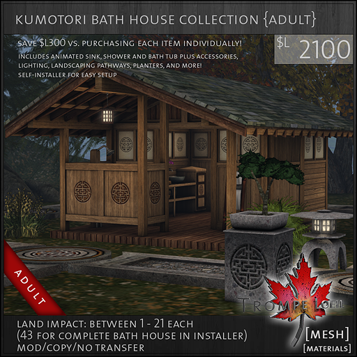 kumotori bath house collection Adult L2100