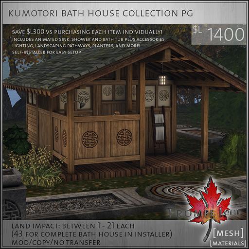 kumotori bath house collection PG L1400