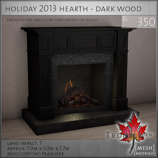 holiday 2013 hearth dark wood L350