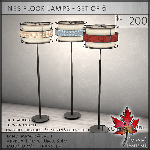 ines floor lamps L200