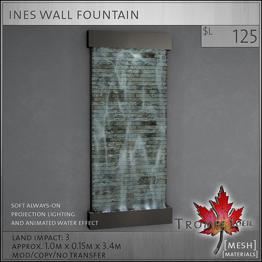 ines wall fountain L125