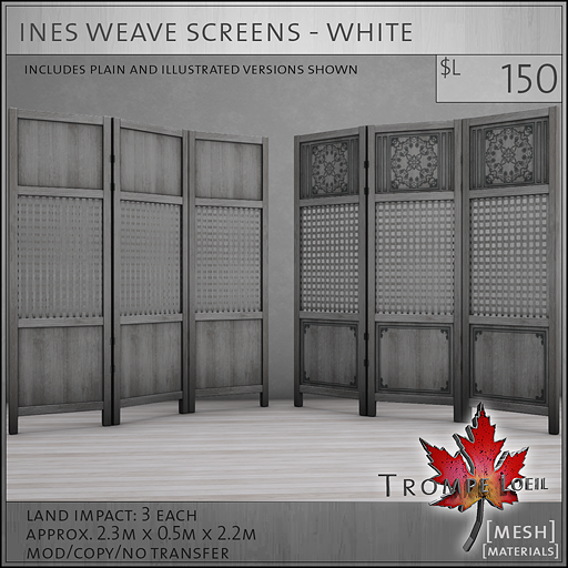ines weave screens L150