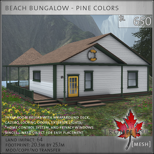 beach bungalow pine colors L650