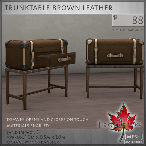 trunktable brown L88