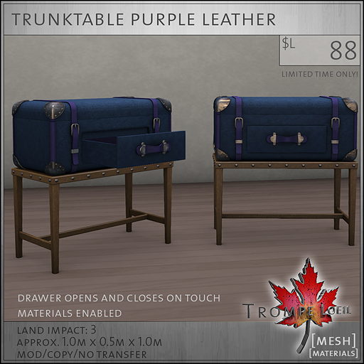 trunktable purple L88