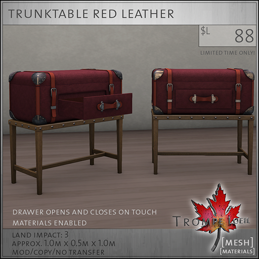 trunktable red L88