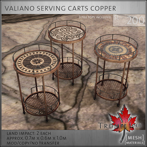 valiano carts copper L250