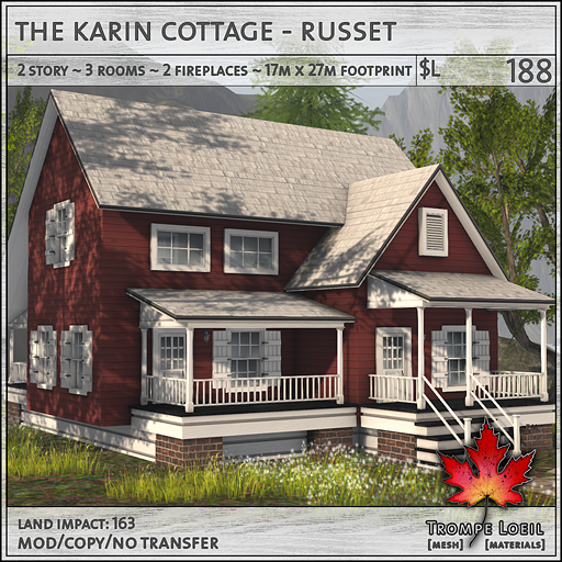 Trompe Loeil - Karin Cottage Russet L188