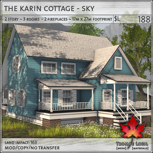 Trompe Loeil - Karin Cottage Sky L188