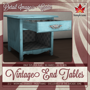 Trompe Loeil - Arcade June 2014 Vintage End Tables Detail square