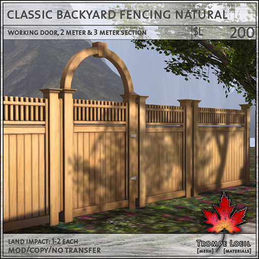 classic backyard fencing neutral L200