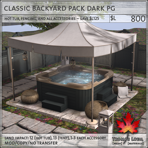 classic backyard pack dark PG L800