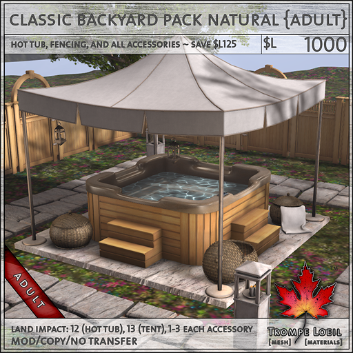 classic backyard pack natural Adult L1000