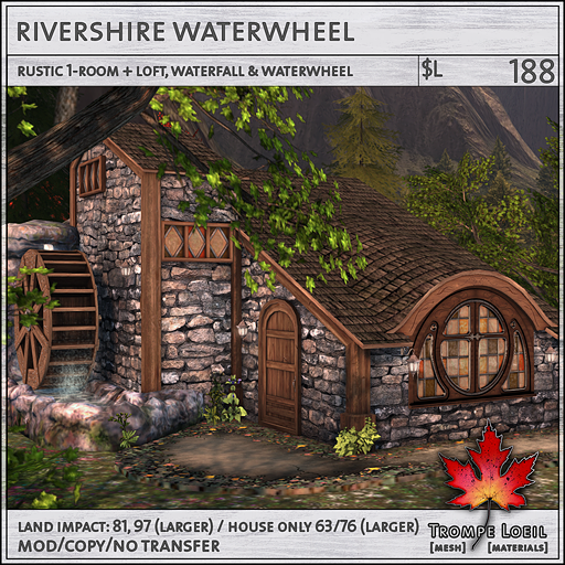 Rivershire Waterwheel L188