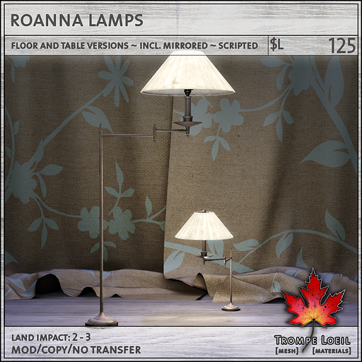 roanna lamps L125