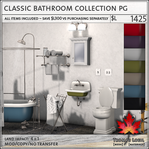 Classic Bathroom Collection Adult L1425