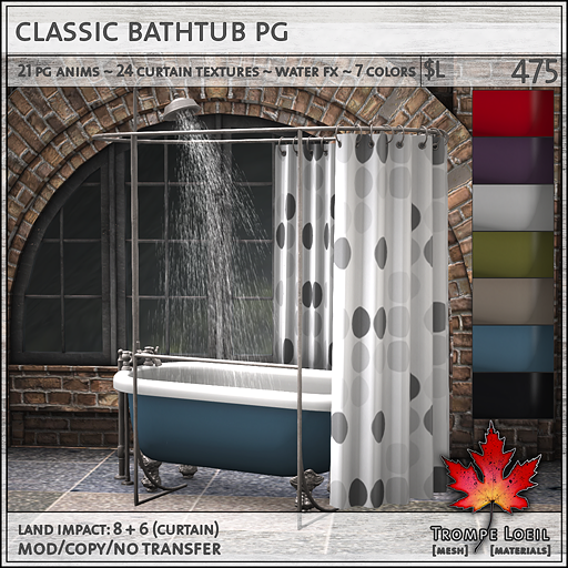 Classic Bathtub PG L475