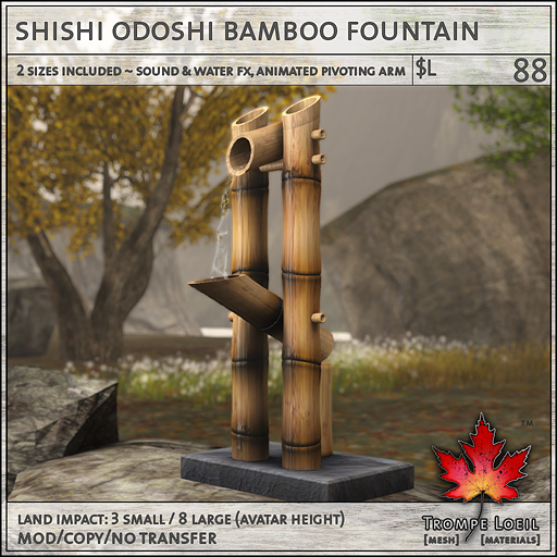 shishi odoshi bamboo fountain L88