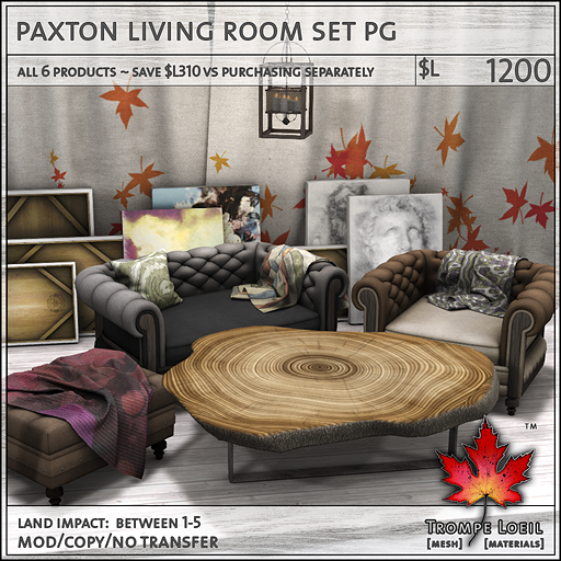 paxton living room set PG L1200