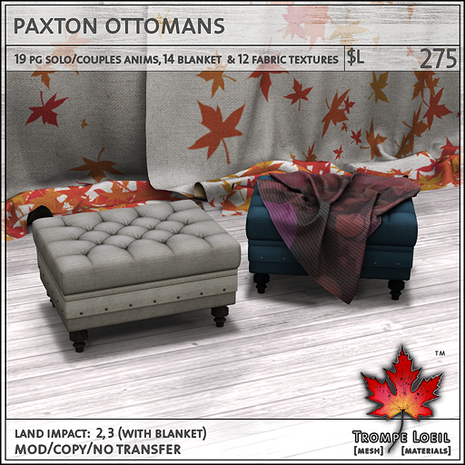 paxton ottomans L275