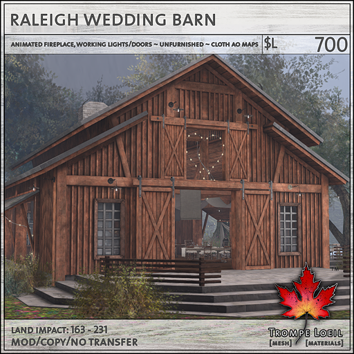 raleigh wedding barn L700