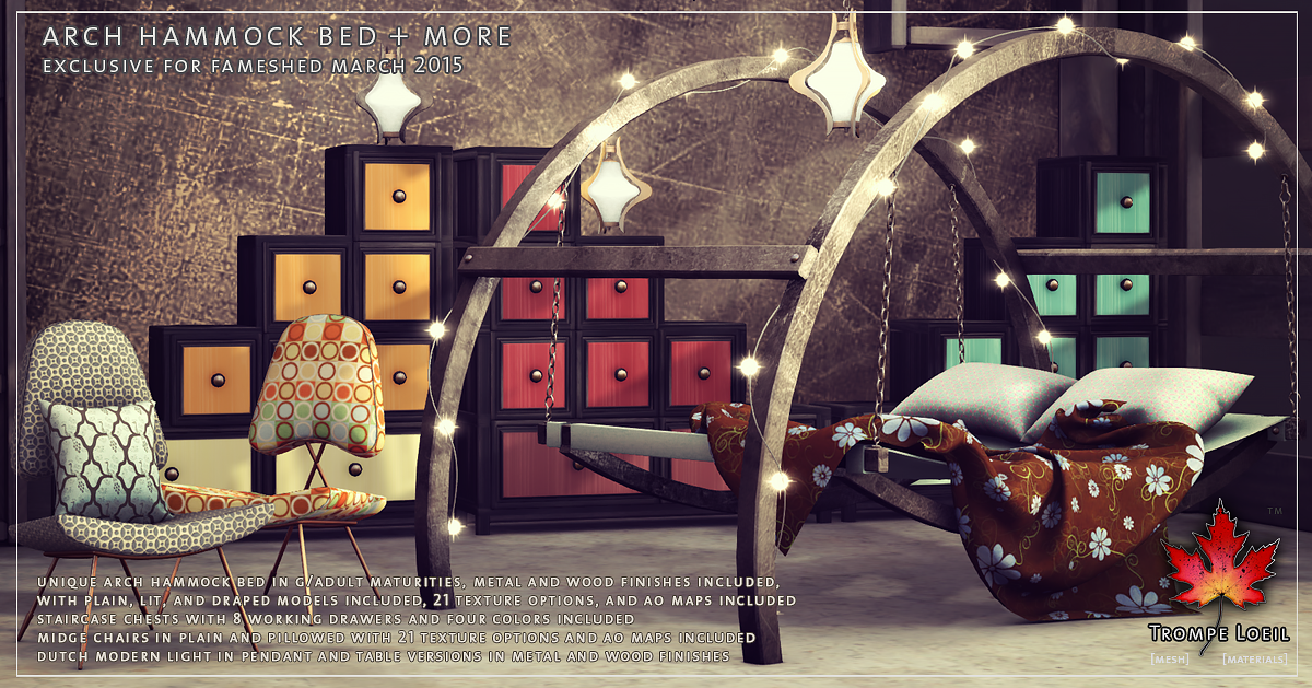 Arch Hammock Bed More For Fameshed March Trompe Loeil