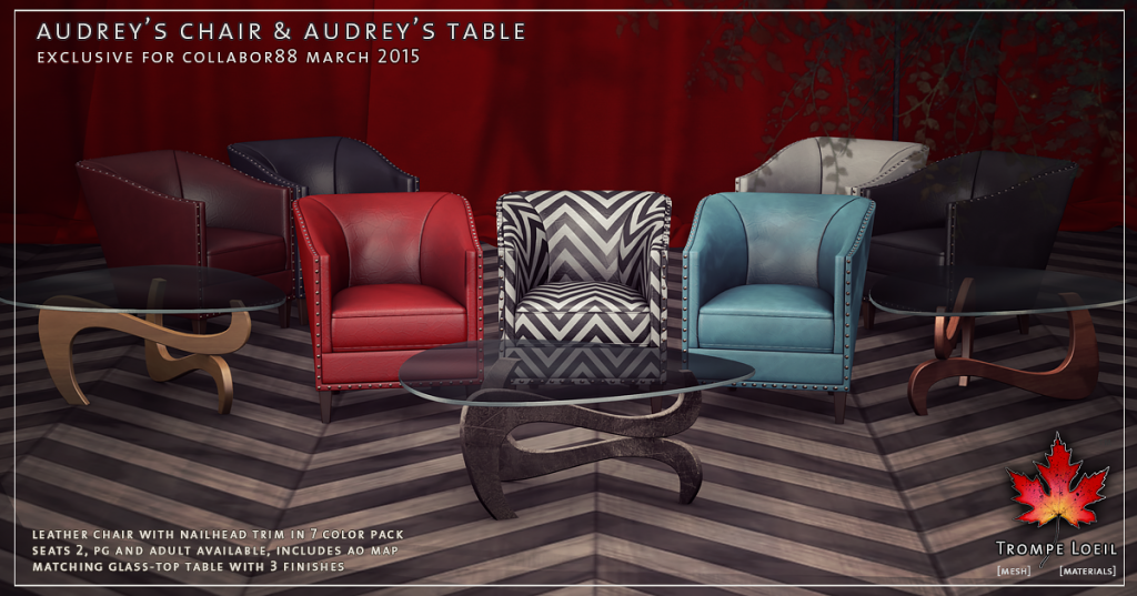 Trompe Loeil - Audreys Chair and Audreys Table promo