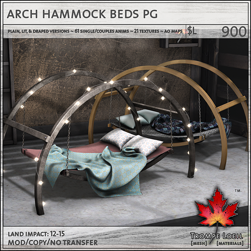 arch hammock bed PG L900