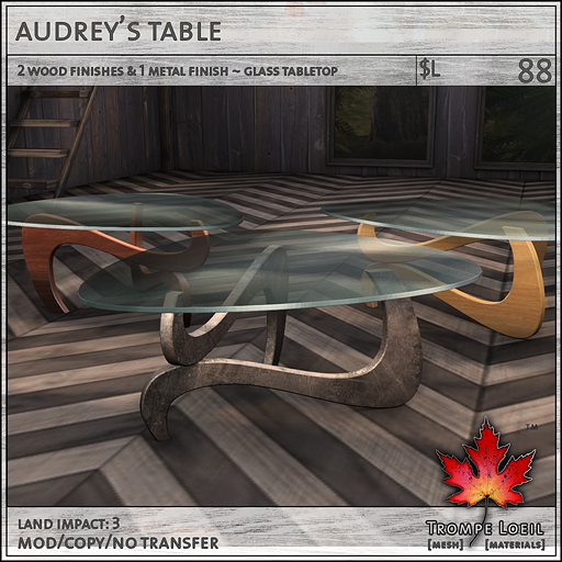 audreys table L88