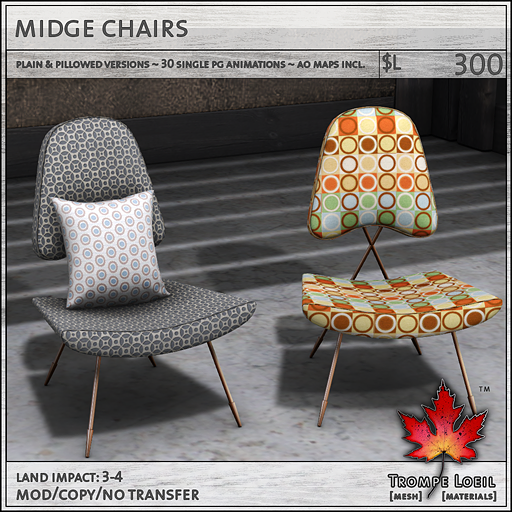 midge chairs sales L300