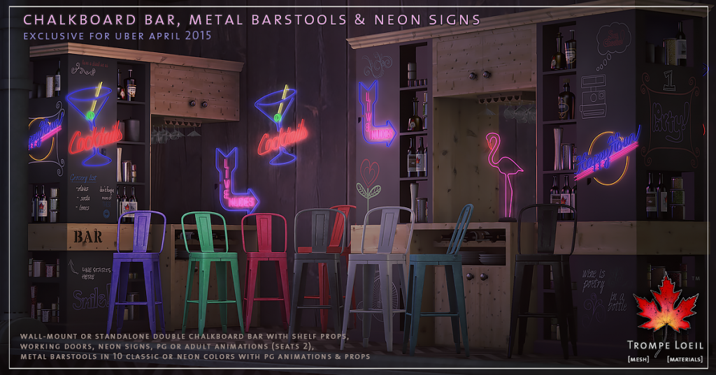 Trompe Loeil - Chalkboard Bar for Uber April 2015