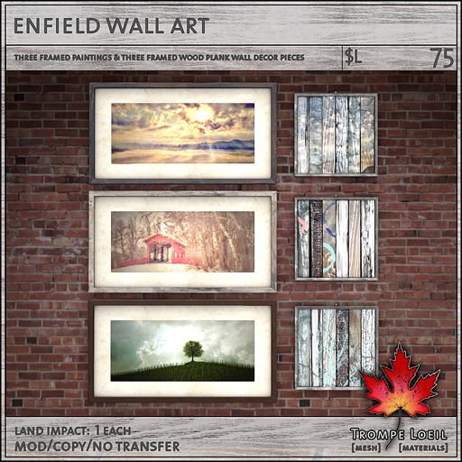 enfield wall art sales L75