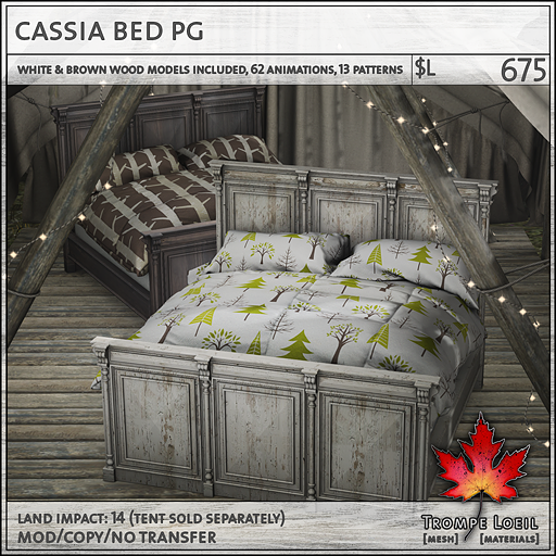 cassia bed PG L675