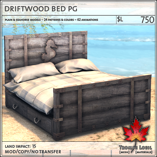 driftwood bed PG L750
