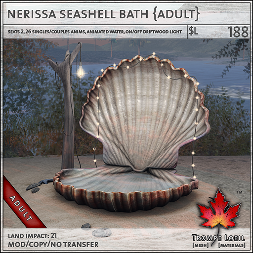 nerissa seashell bath adult L188