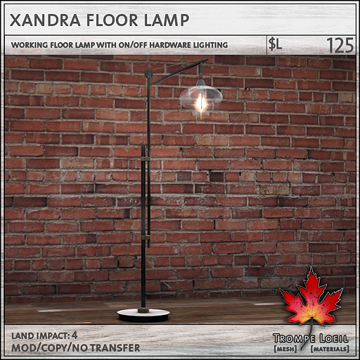 xandra floor lamp L125