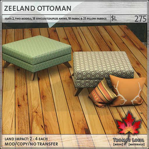 zeeland ottoman L275