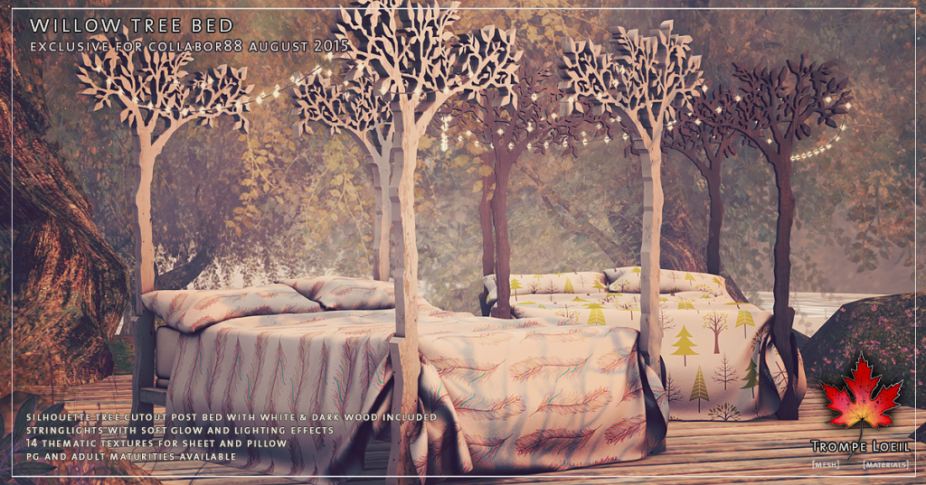 Trompe Loeil - Willow Tree Bed for Collabor88 August 2