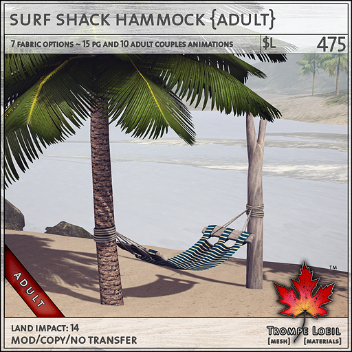 surf shack hammock Adult L475