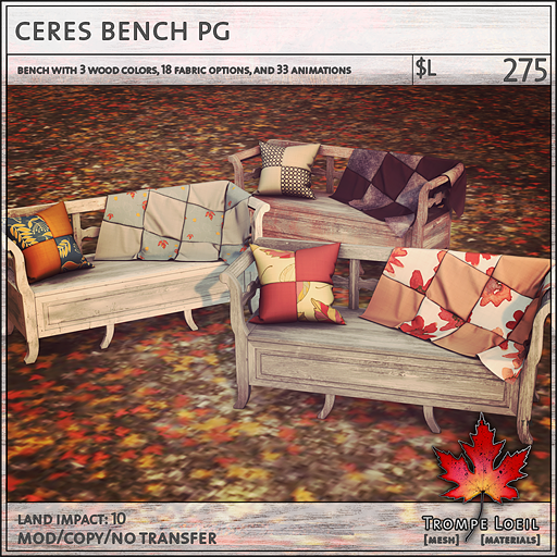 ceres bench PG L275